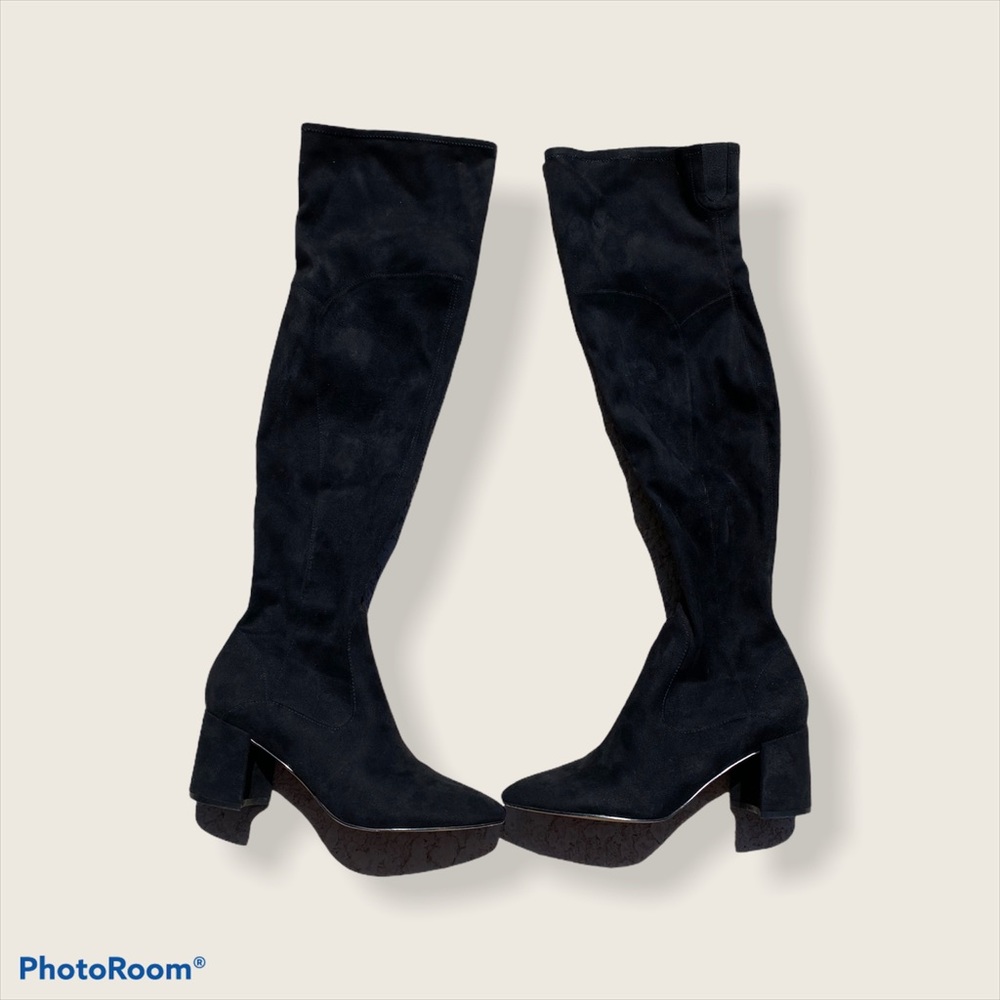 Marc Fisher LTD Black Knee High Heeled Boots